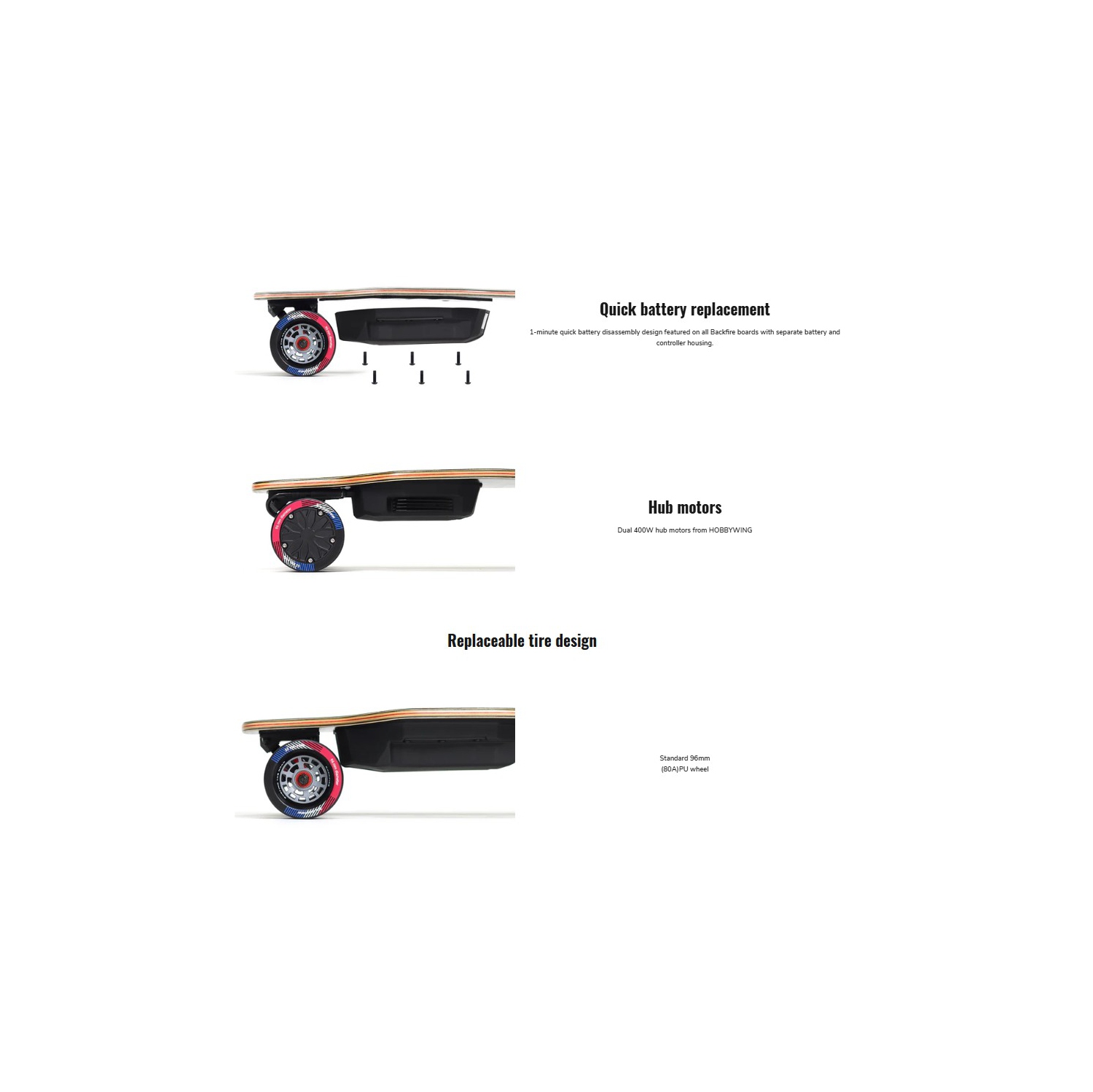 Planche à roulettes électrique Backfire G2. Backfire le vend à 577&nbsp;$ US (avec expédition). Achetez-le ici pour 599&nbsp;$ CAN (avec expédition)