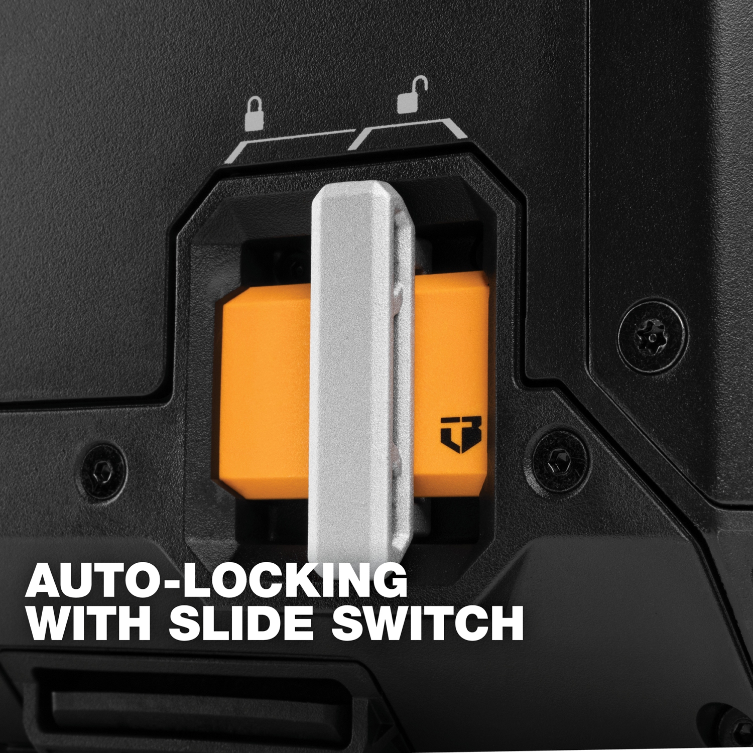 Coffre à outils compact verrouillable StackTech de ToughBuilt avec plateau amovible