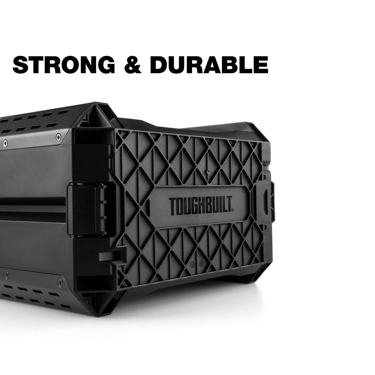 Coffre à outils compact verrouillable StackTech de ToughBuilt avec plateau amovible