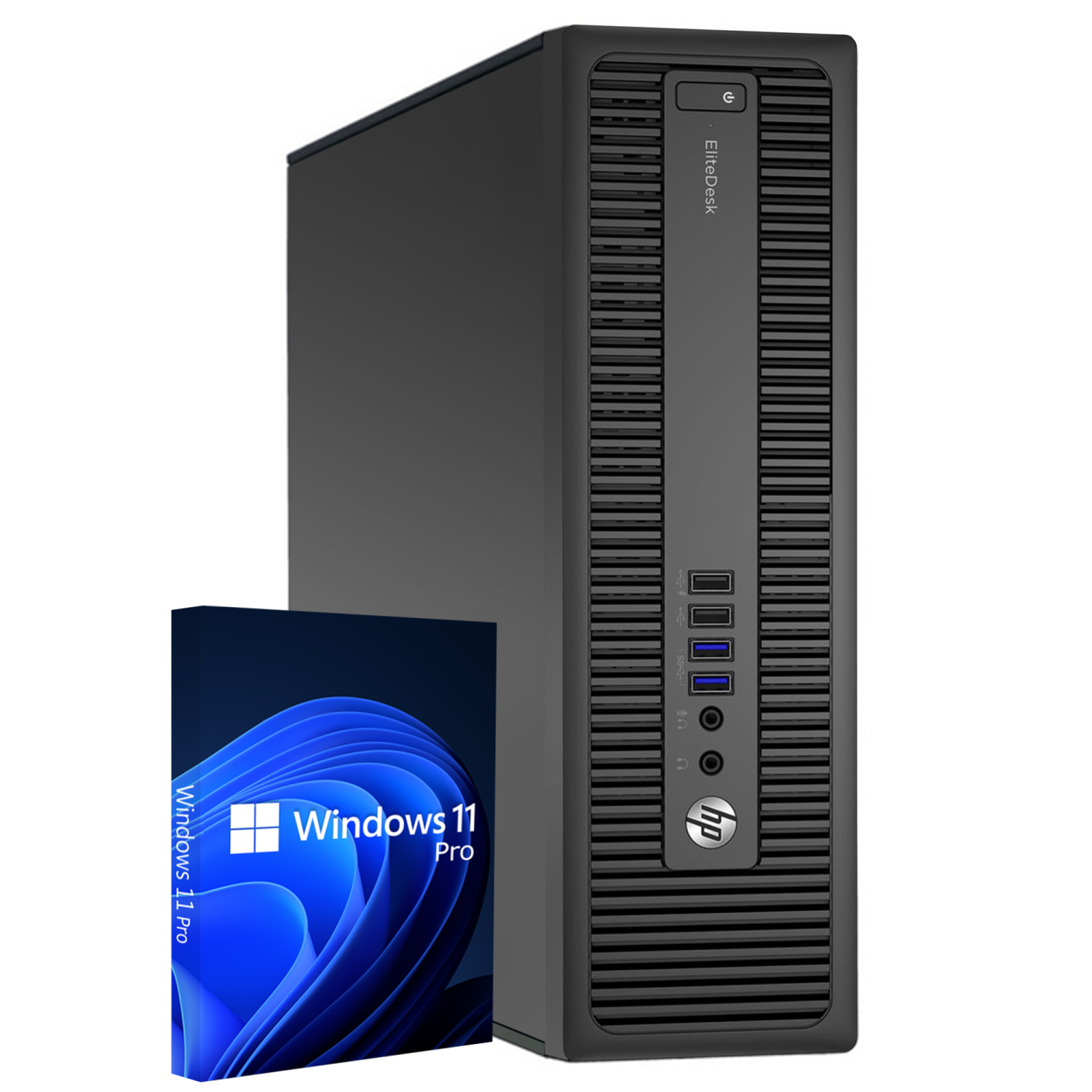 Refurbished (Good) - Hp SFF Desktop PC Computer, Intel Core i5 Up to 3.60GHz GPU, 16GB DDR4 RAM, 512GB SSD, Windows 11 Pro WiFi Bluetooth