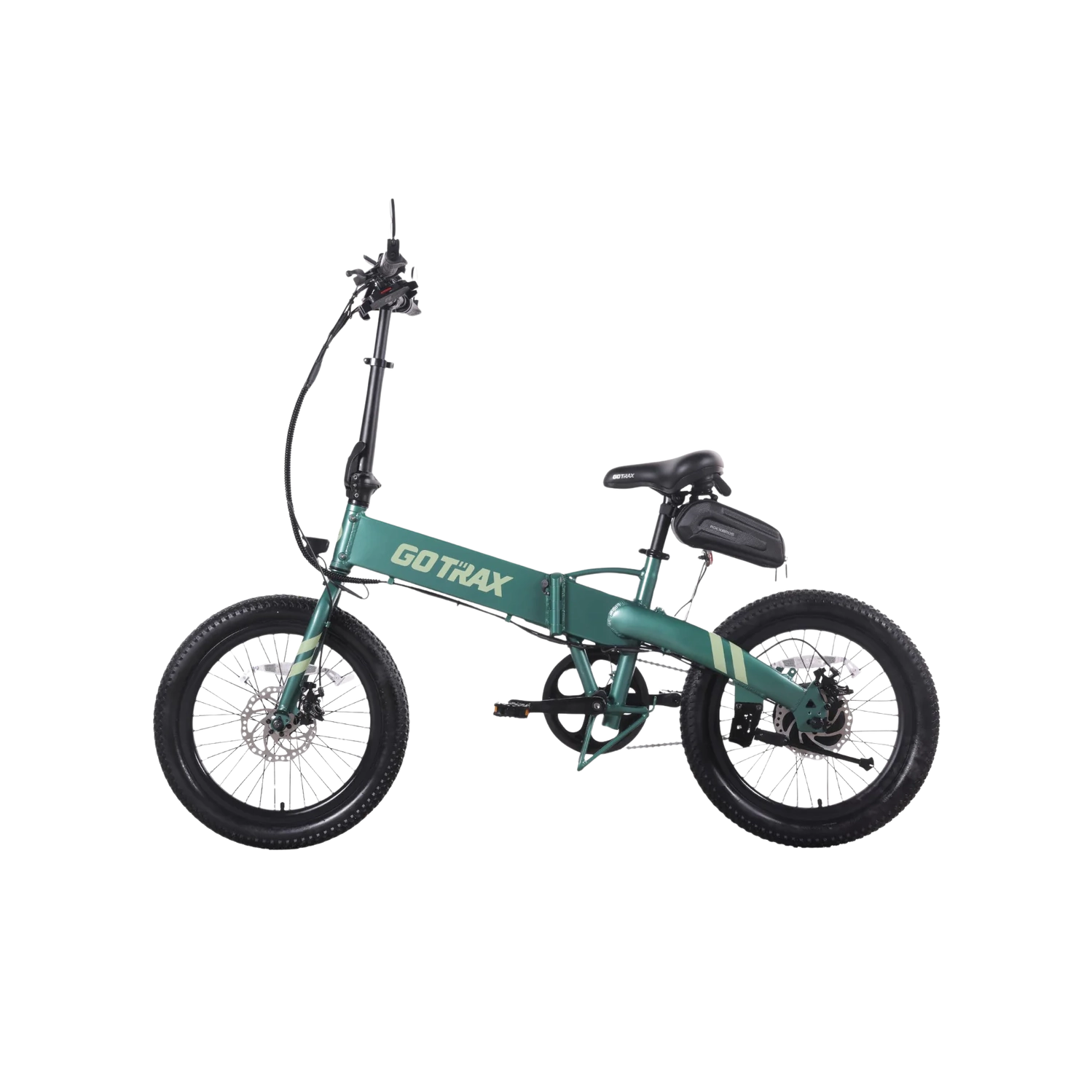 GOTRAX F1V2 Folding Electric Bike for Adults, 350W/48V 10.4Ah/32kph/64km/20''*2.6" Fat Tire E-Bike with LCD Display
