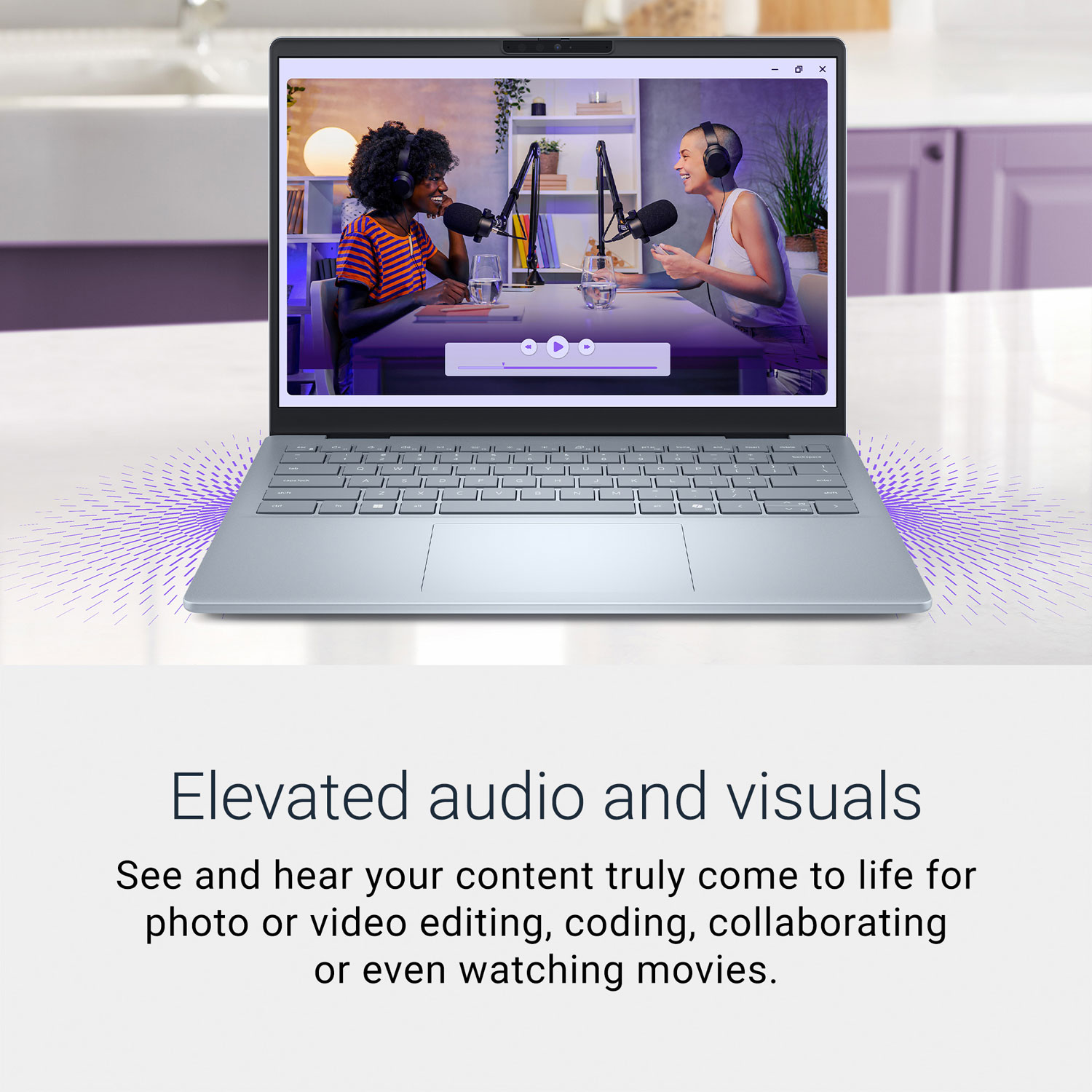 Portable Copilot+ PC Plus de 14 po de Dell - Bleu glacier