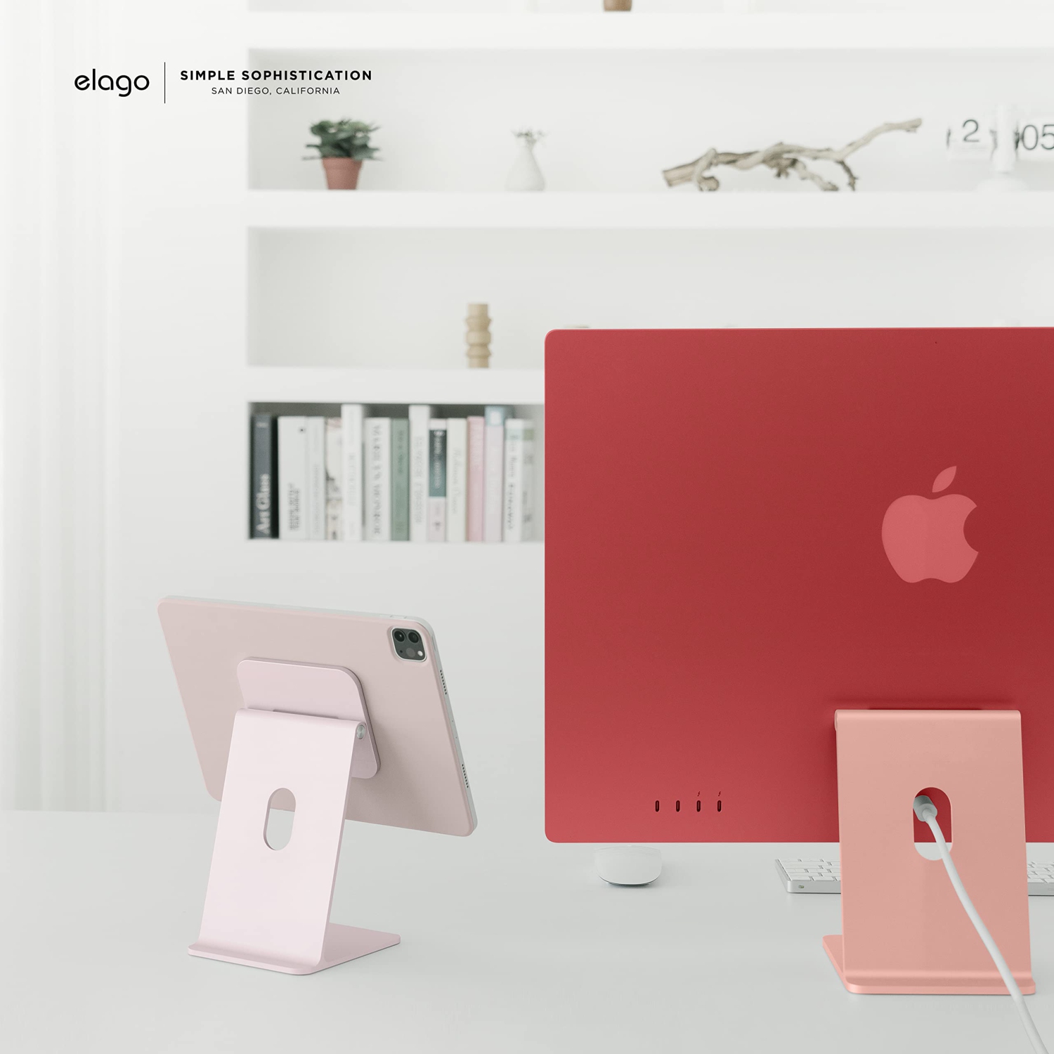 Support magnétique Elago Premium pour iPad Pro 12,9&nbsp;po, 11&nbsp;po (3ᵉ,2ᵉ gén), Air 10,9&nbsp;po (5ᵉ,4ᵉ gén), Mini 8,3&nbsp;po (6ᵉ gén, A17