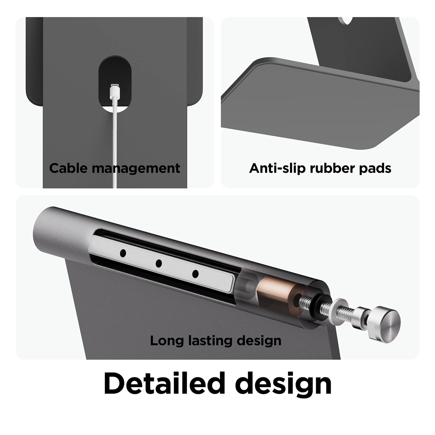 Support magnétique Elago Premium pour iPad Pro 12,9&nbsp;po, 11&nbsp;po (3ᵉ,2ᵉ gén), Air 10,9&nbsp;po (5ᵉ,4ᵉ gén), Mini 8,3&nbsp;po (6ᵉ gén, A17