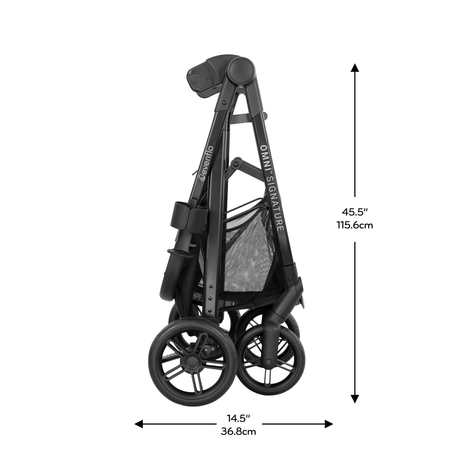 Evenflo Omni Signature Convertible Stroller with LiteMax Infant Car Seat - Porto Black