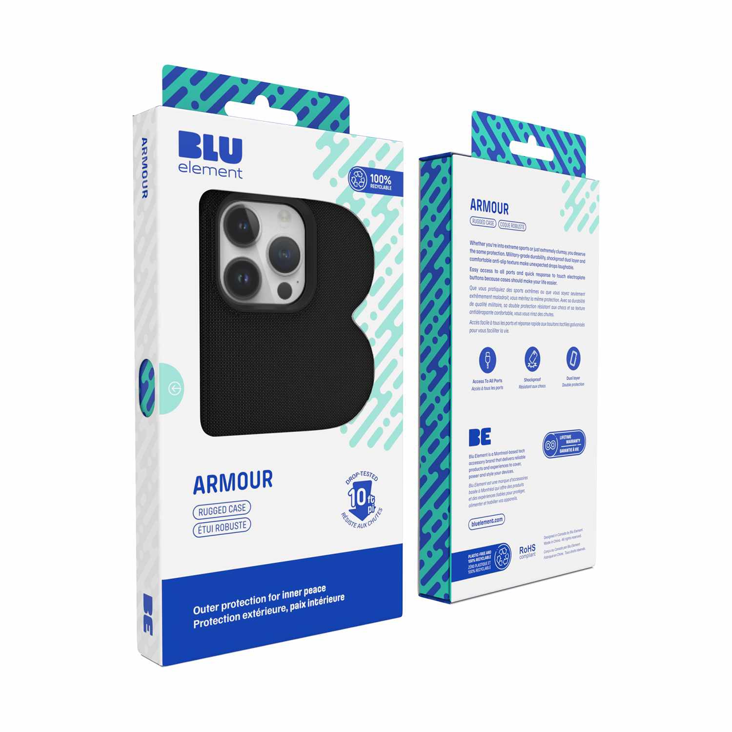 Blu Element – Étui robuste Armour | Conçu pour Galaxy A36 5G/A56 5G | Noir