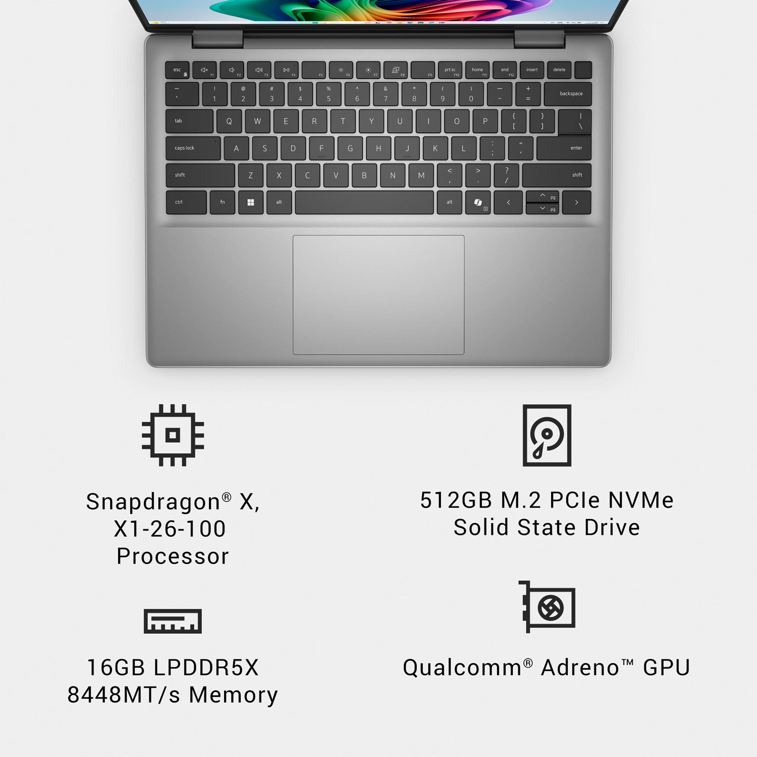 Dell Inspiron 14" Copilot+ PC Laptop - Titan Grey