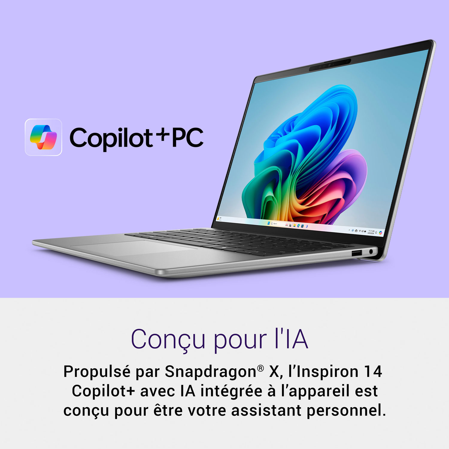 Dell Inspiron 14" Copilot+ PC Laptop - Titan Grey