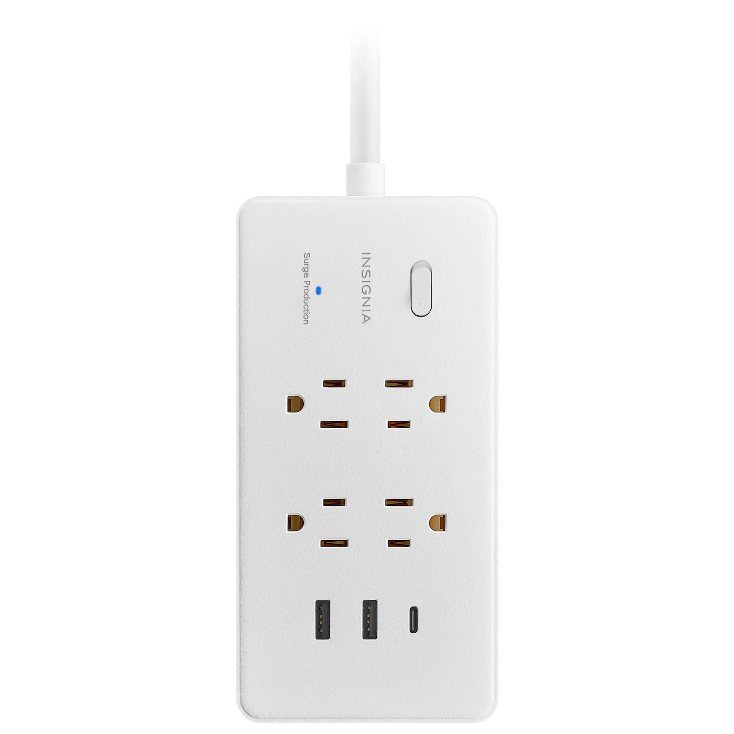 Parasurtenseur à 4 prises avec 2 ports USB et 1 port USB-C d'Insignia - Exclusivité Best Buy