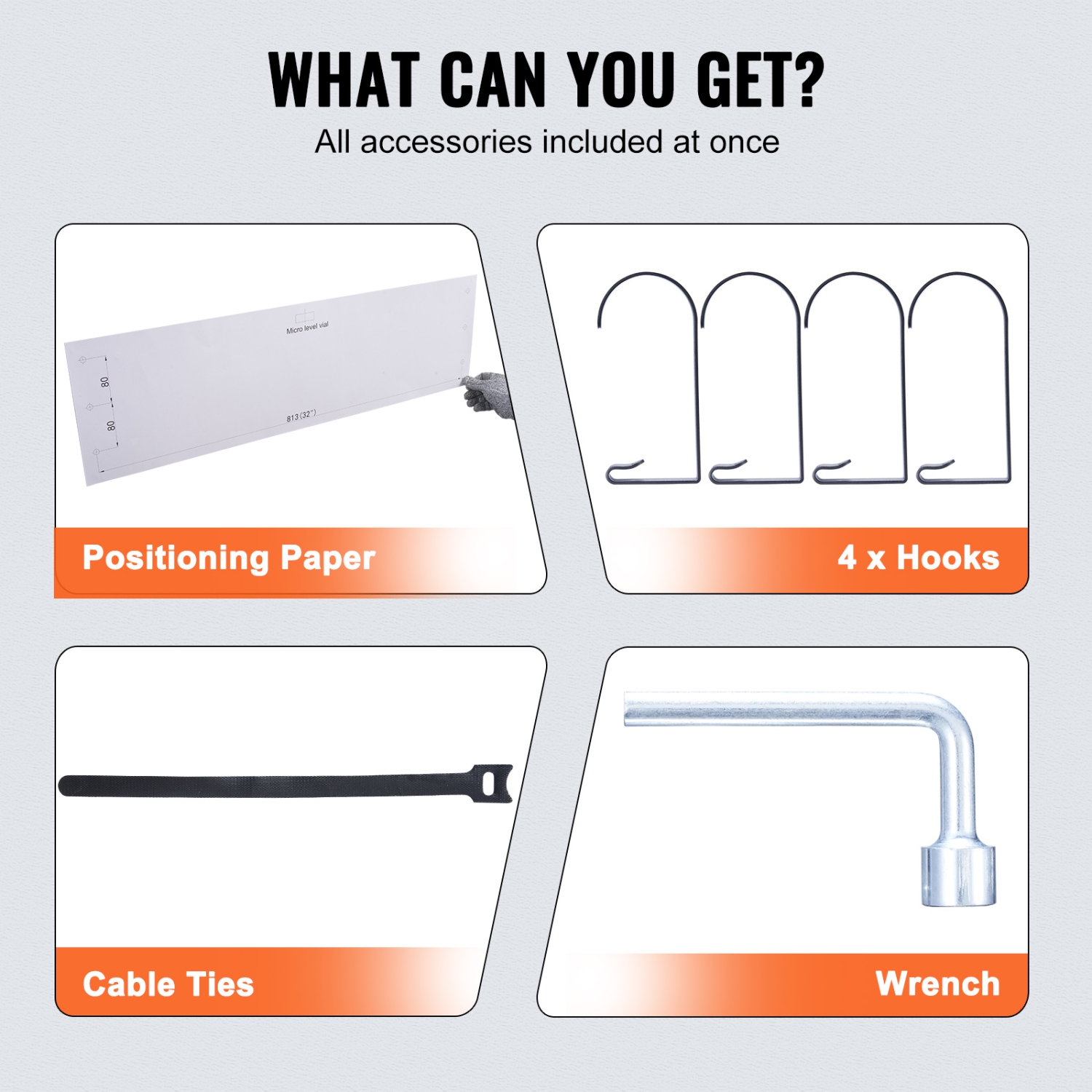 VEVOR 2 Pack Garage Storage Shelving, 4 x 2 ft Heavy Duty Garage Shelves Wall Mounted, 500 lbs Load Capacity(Total) Garage Storage Rack Floating