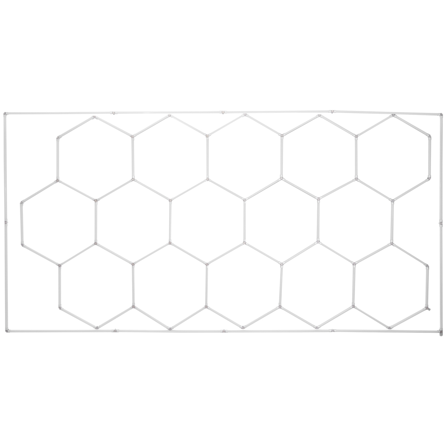 VEVOR 66300LM Hexagon Garage Lights, 6500K 15 Grid Systems Honeycomb Hexagonal Garage LED Lights, DIY Cool White Car Detailing Garage Ceiling