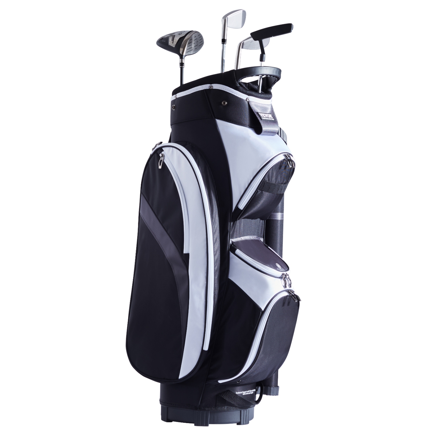 VEVOR 36” Golf Cart Bag with 14 Way Organizer Divider Top, Multiple Pockets Premium Nylon Cart Bag, Durable Golf Bags with Handles & Dust Cover &