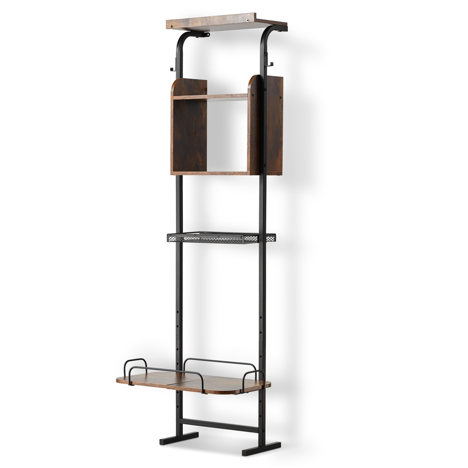 VEVOR Pet Feeding Station with Storage, Elevated Dog Bowls, Raised Dog Bowl Stand, Dog Food Storage and Feeder Station with Storage Shelves, for