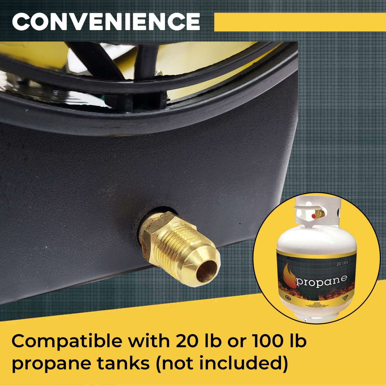 Chaufferette à air pulsé MB10 de Martin - Radiateur torpille portatif au gaz propane 34&nbsp;000&nbsp;BTU pour la construction; Salamandre LP de