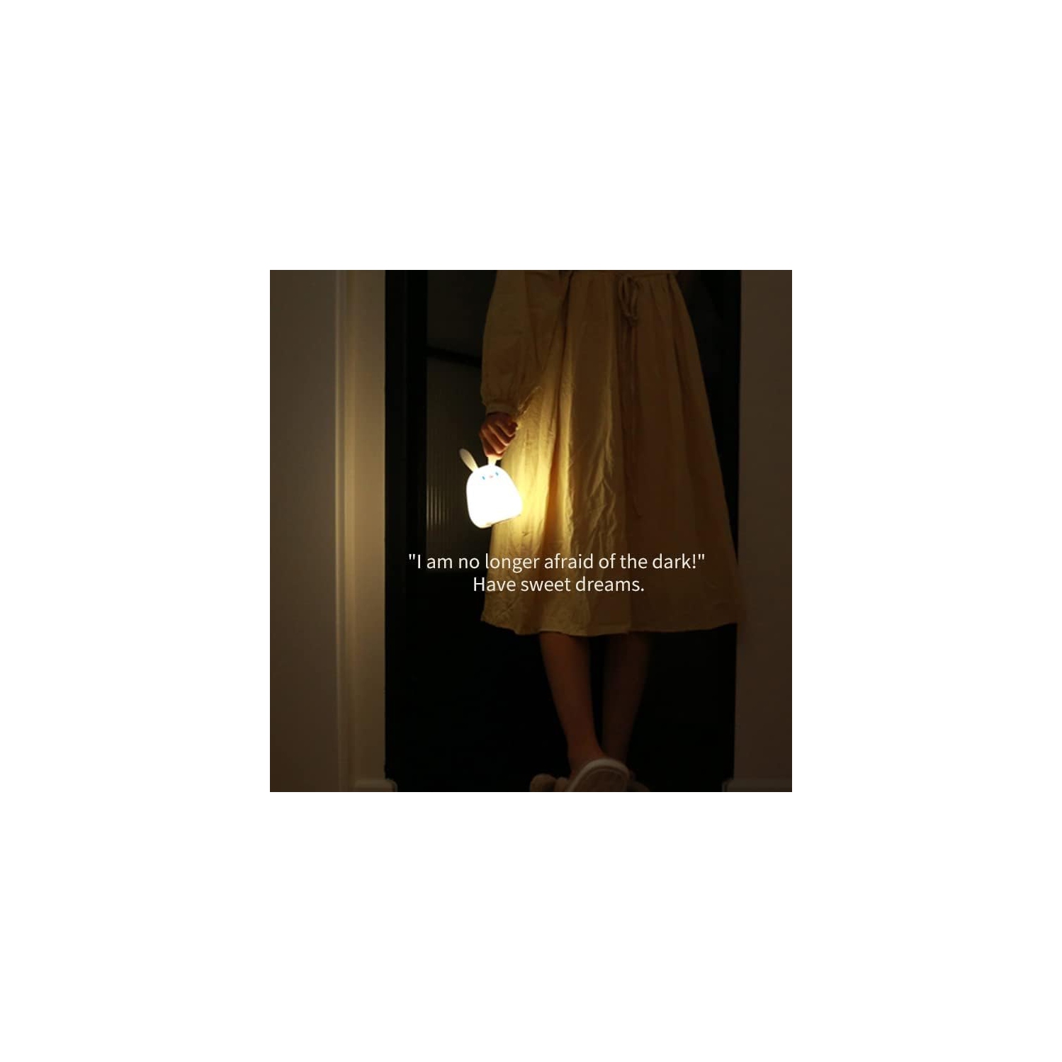 Veilleuse pour enfants, jolie lampe en silicone en forme de lapin pour bébé et tout-petit, veilleuse animale pour chambre à coucher, lampe de chevet