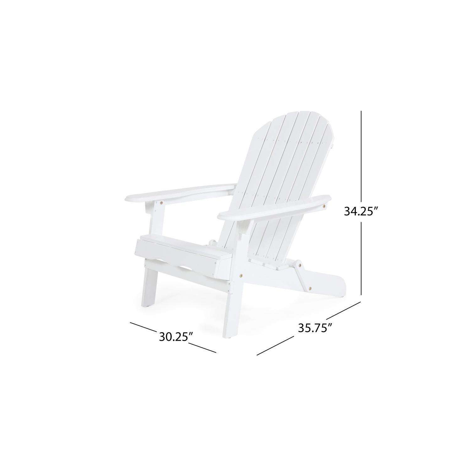 YOULIGHTS Folding ADIRONDACK CHAIR ,Acacia Wood Patio Chair with traditional slatted seating, Outdoor Chair Wood Texture, Lawn Chair for Porch,