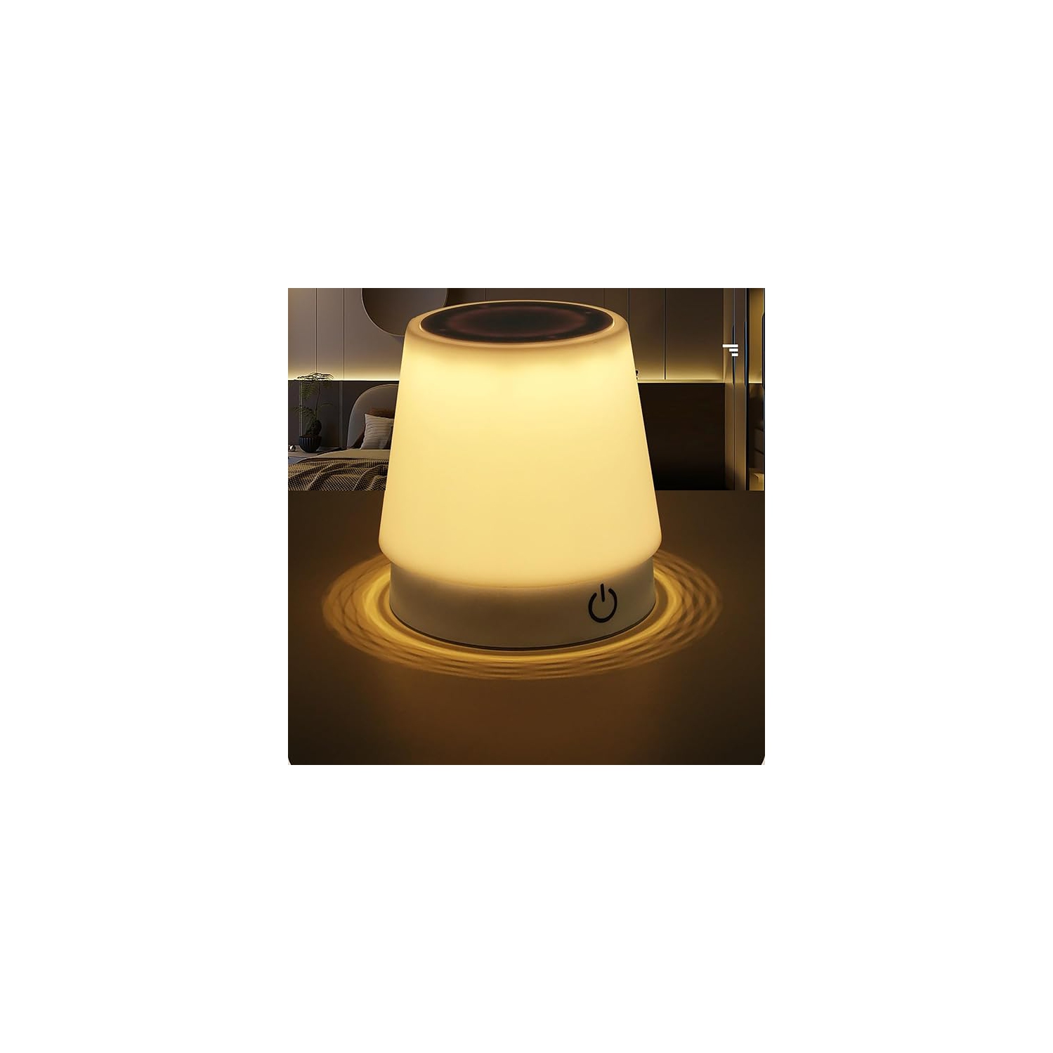 Table Lamp USB Rechargeable Desk Lamp Adjustable Height Desk Lamp Night Light Portable for Bedroom, Bedside, Office Decoration