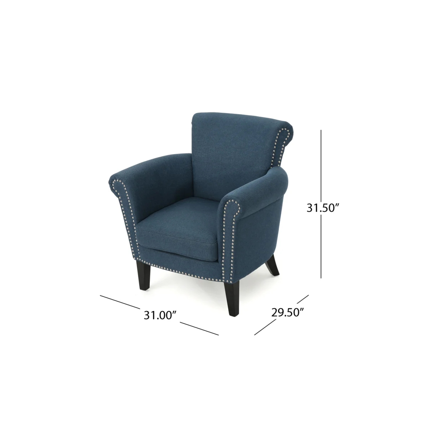 YOULIGHTS Modern Accent Chair Leisure Club Chair with Wood Legs for Living Room