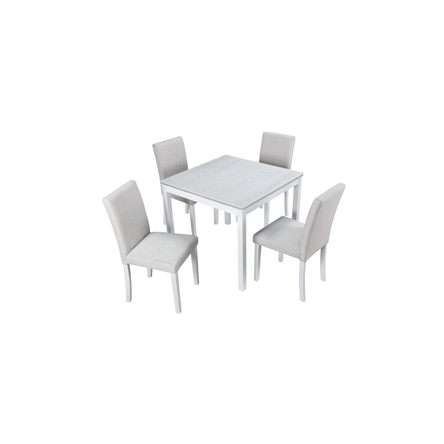 YOULIGHTS Fabric floral club chair, upholstered chair with curled arms and birch legs, blue flowers, for living rooms, small spaces