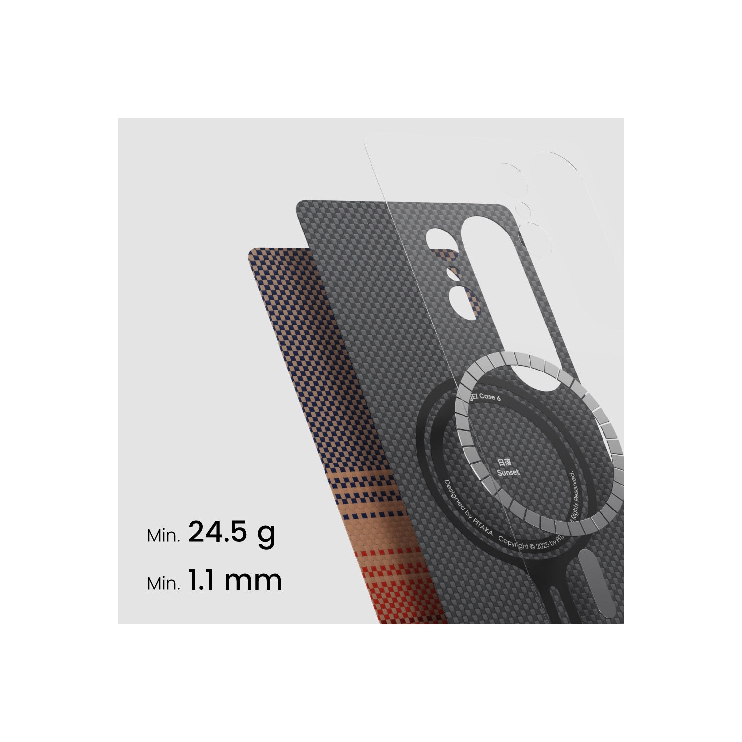 Pitaka Woven Case for Samsung Galaxy S25 Ultra - Sunset