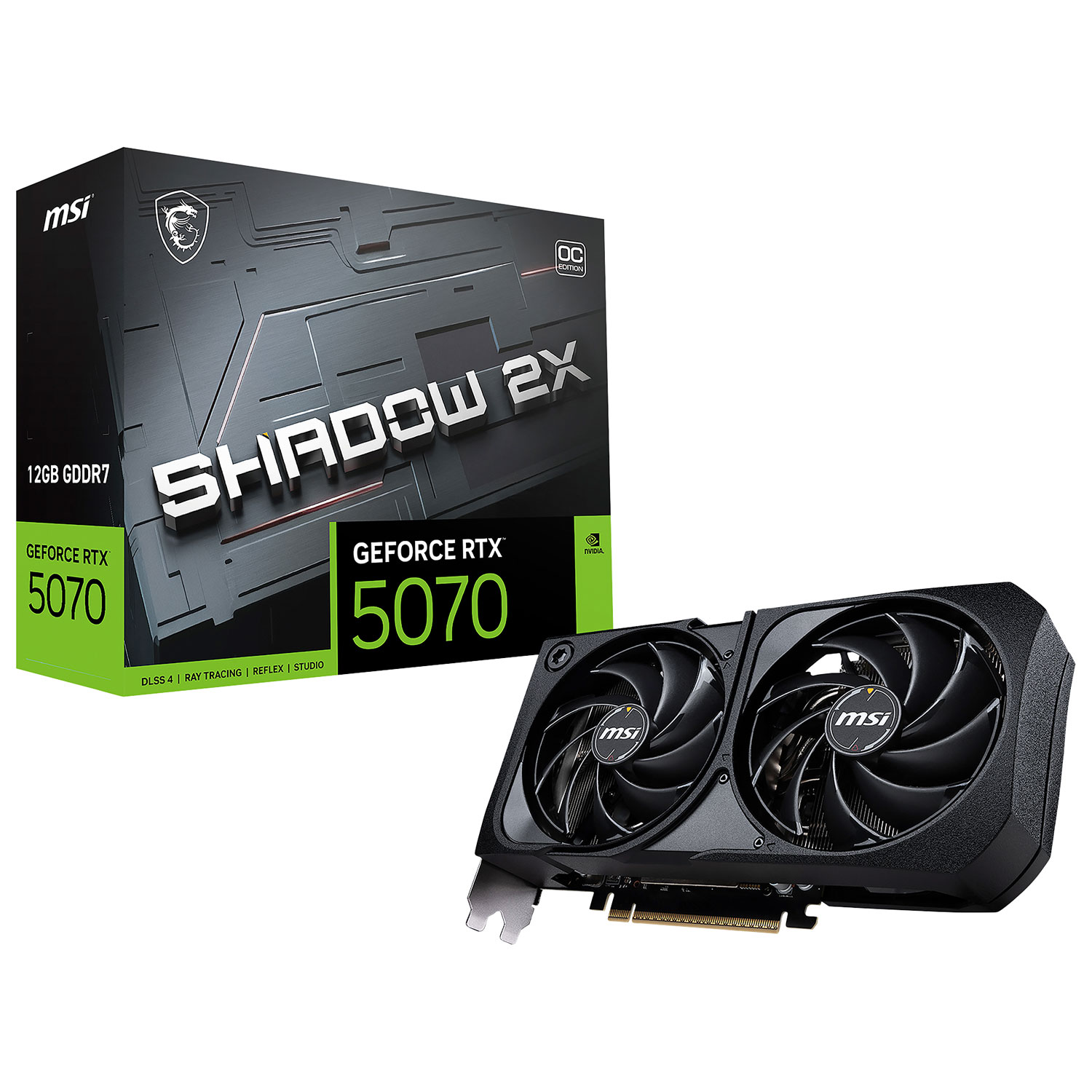 MSI GeForce RTX 5070 Shadow 2X OC 12GB GDDR7 Video Card