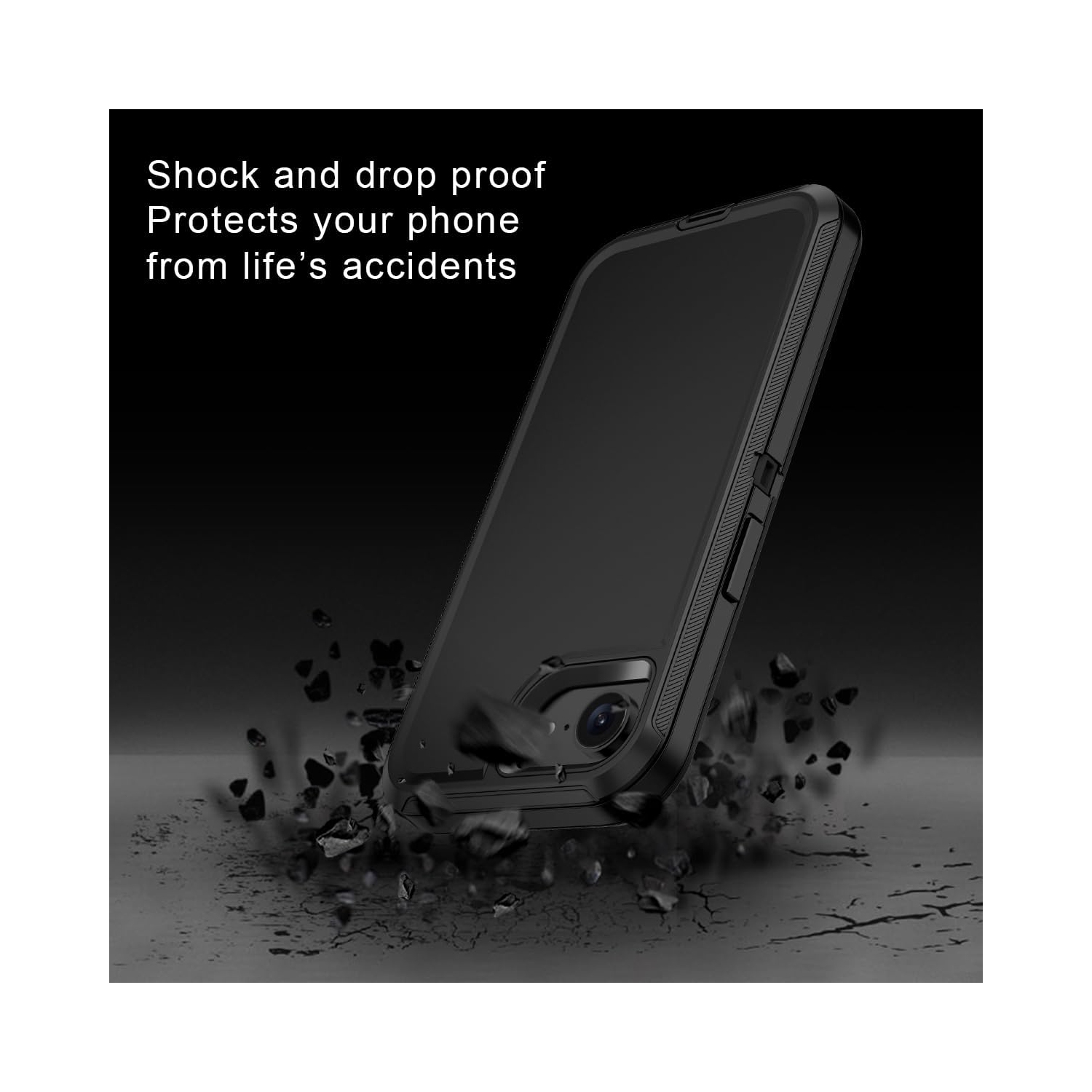 [CS] Étui rigide robuste et antichoc Triple 3 couches Defender pour iPhone 16e, bleu sarcelle