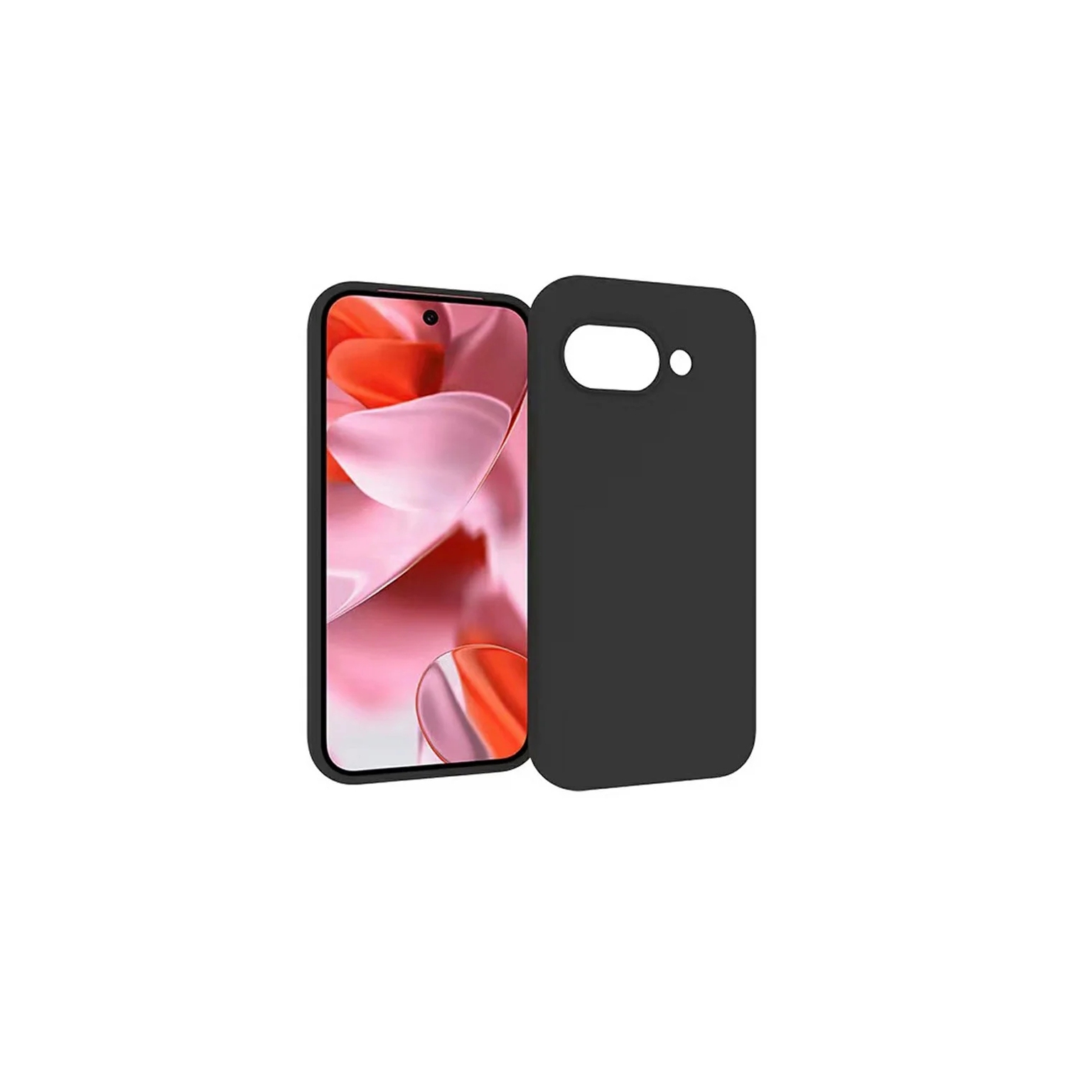 [CS] Thin TPU Bumper Soft Case Back Cover for Google Pixel 9A, Black