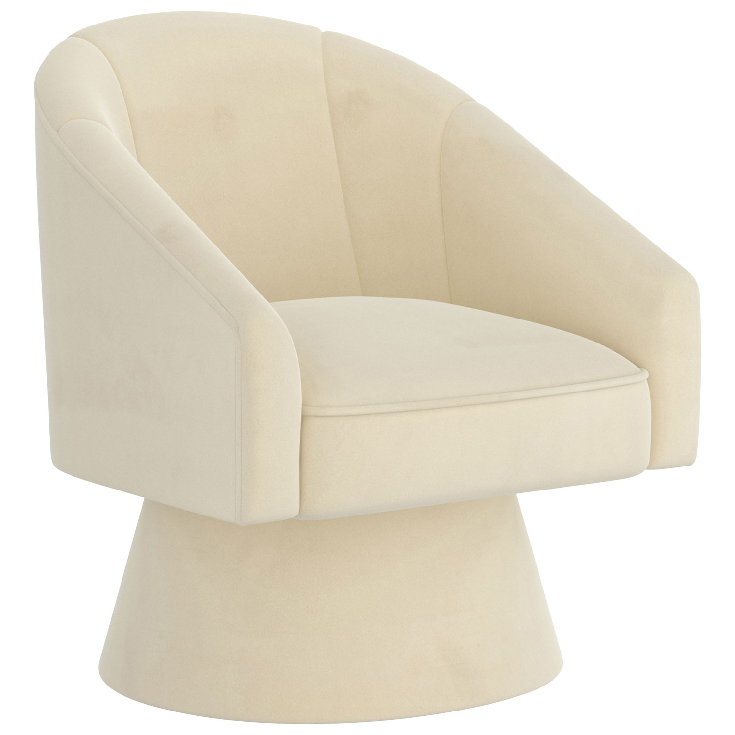 Fauteuil d'appoint en tissu Inspire - Ivoire