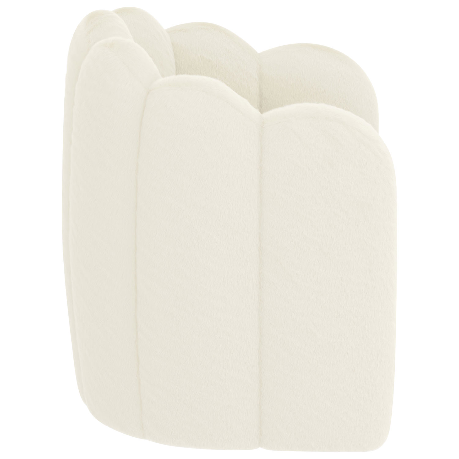 Inspire Fabric Accent Chair - Ivory