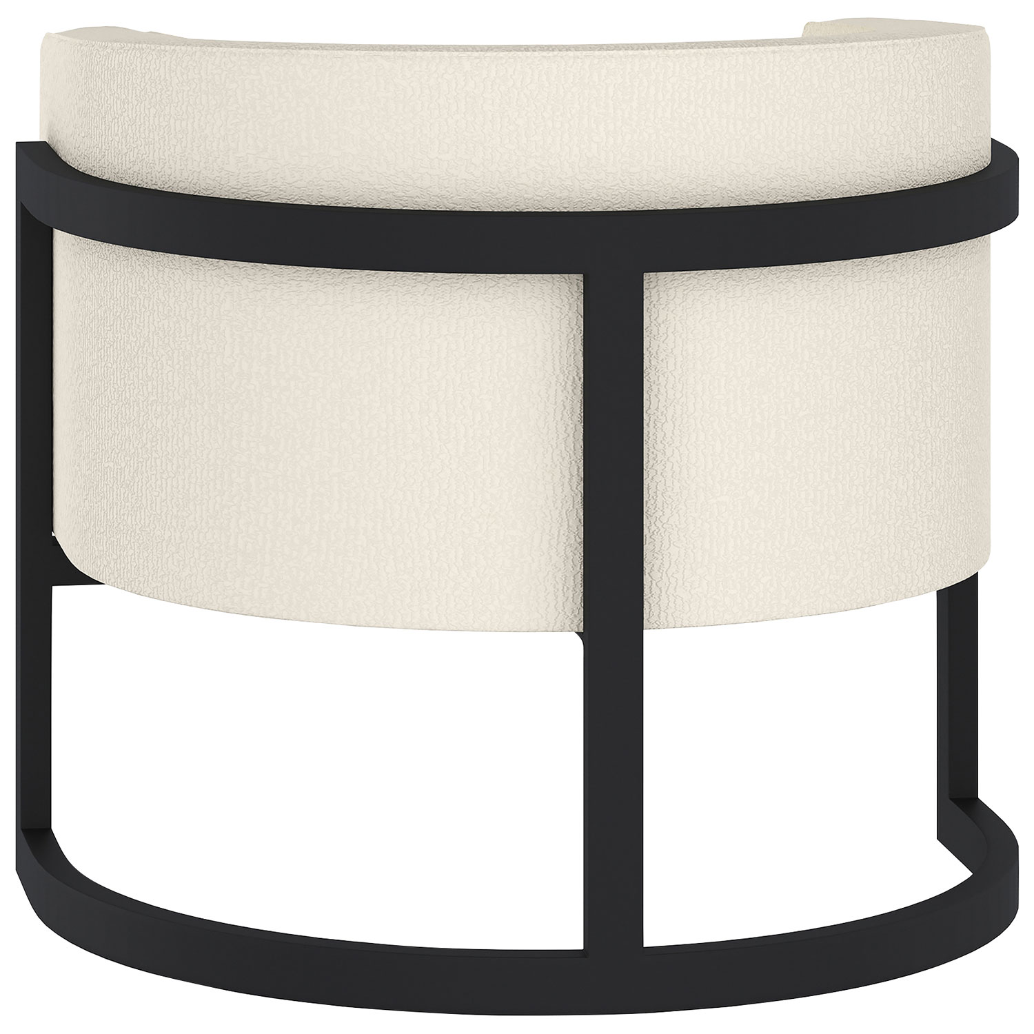 Inspire Contemporary Boucle Fabric Accent Chair - Ivory