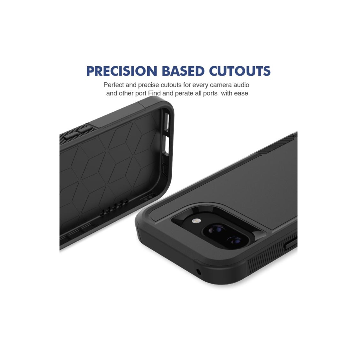 [CS] Étui rigide double couche robuste en caoutchouc avec pare-chocs pour Google Pixel 9&nbsp;A, violet