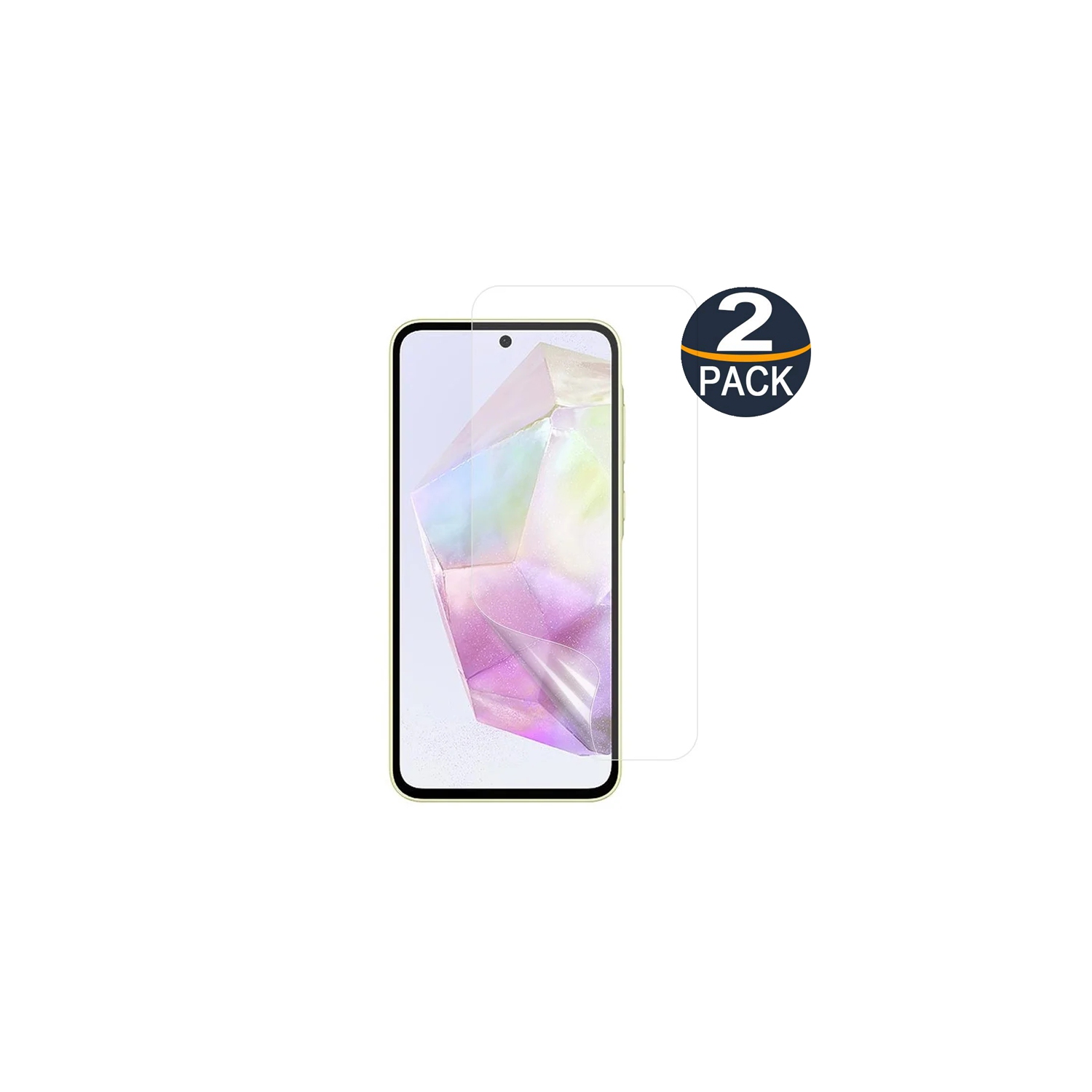 [2 Packs] Protecteur d'écran en verre trempé Premium de CSmart pour Samsung Galaxy A36/A56, étui et sans bulles