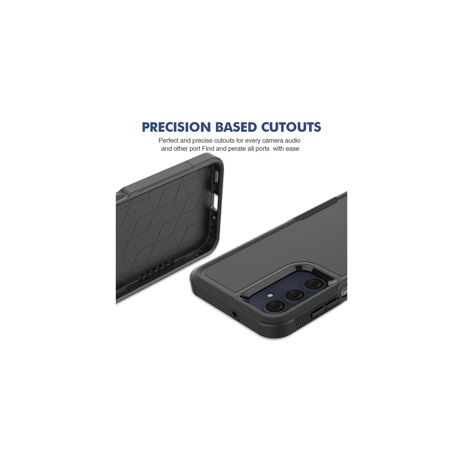 [CS] Étui rigide à double couche avec protection en caoutchouc robuste pour Samsung Galaxy A36/A56, rose pâle