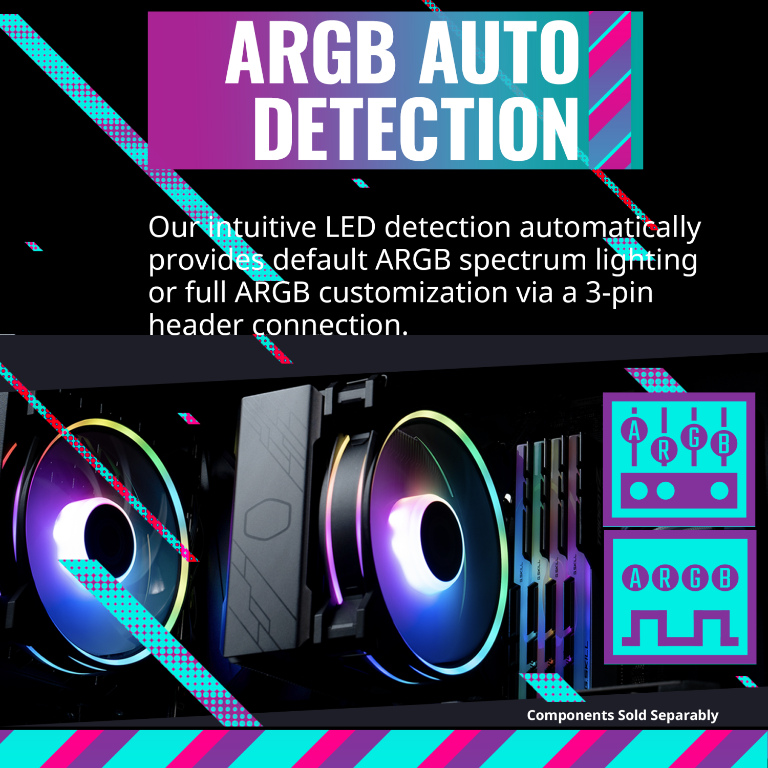 Cooler MasterHyper 212 Halo Black CPU Cooler w/ 120mm Fan, Black