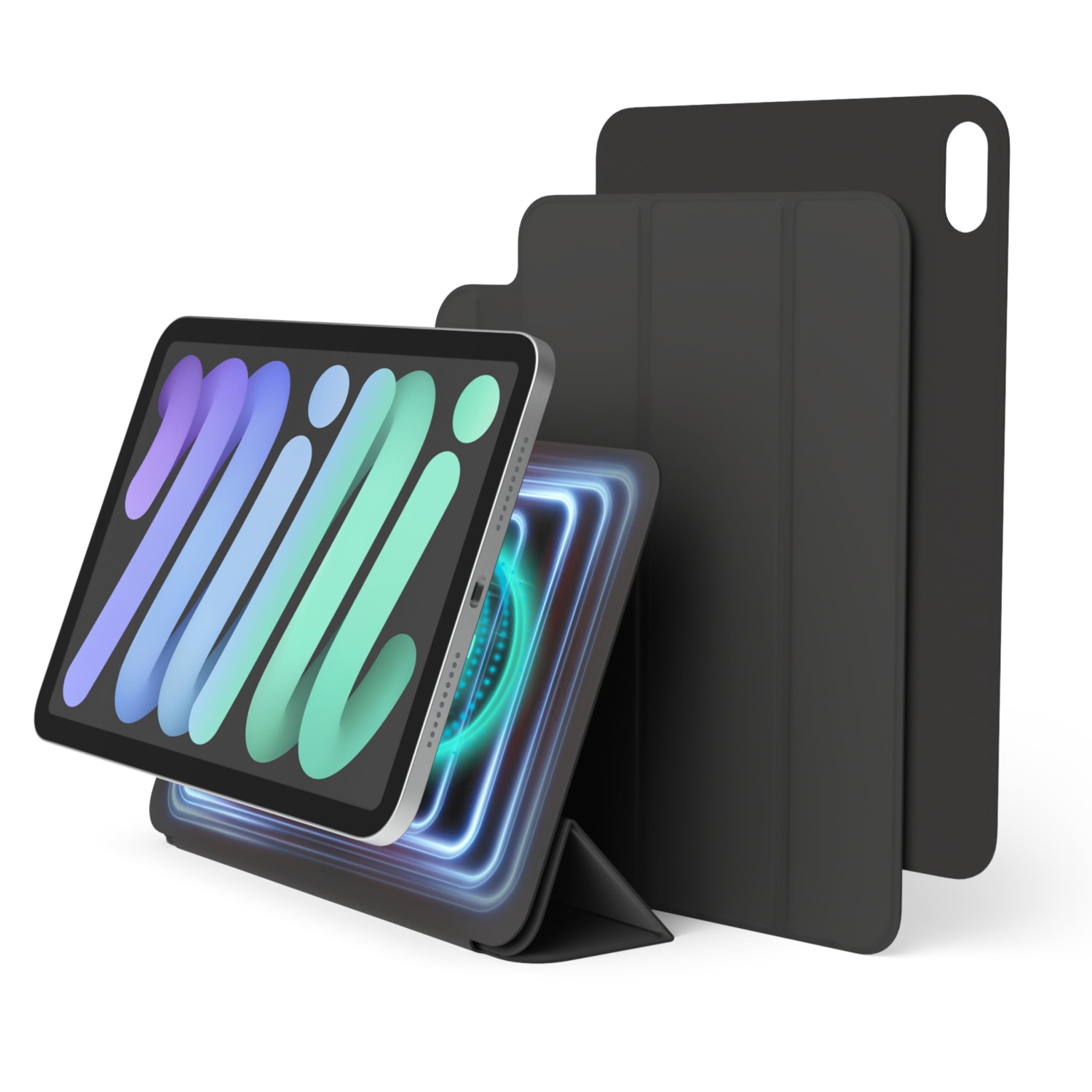 elago Case for iPad Mini A17 Pro, 6th Generation - iPad Case with Magnetic Attachment to Metal Materials, Compatible with Apple iPad Pencil and