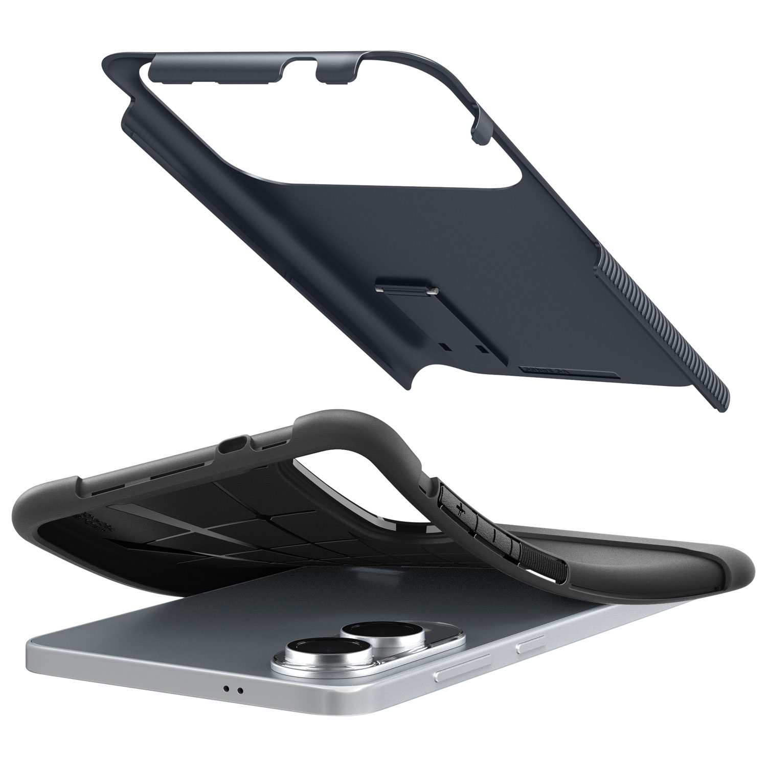 Spigen Slim Armor Fitted Hard Shell Case for Galaxy S25 Edge - Metal Slate