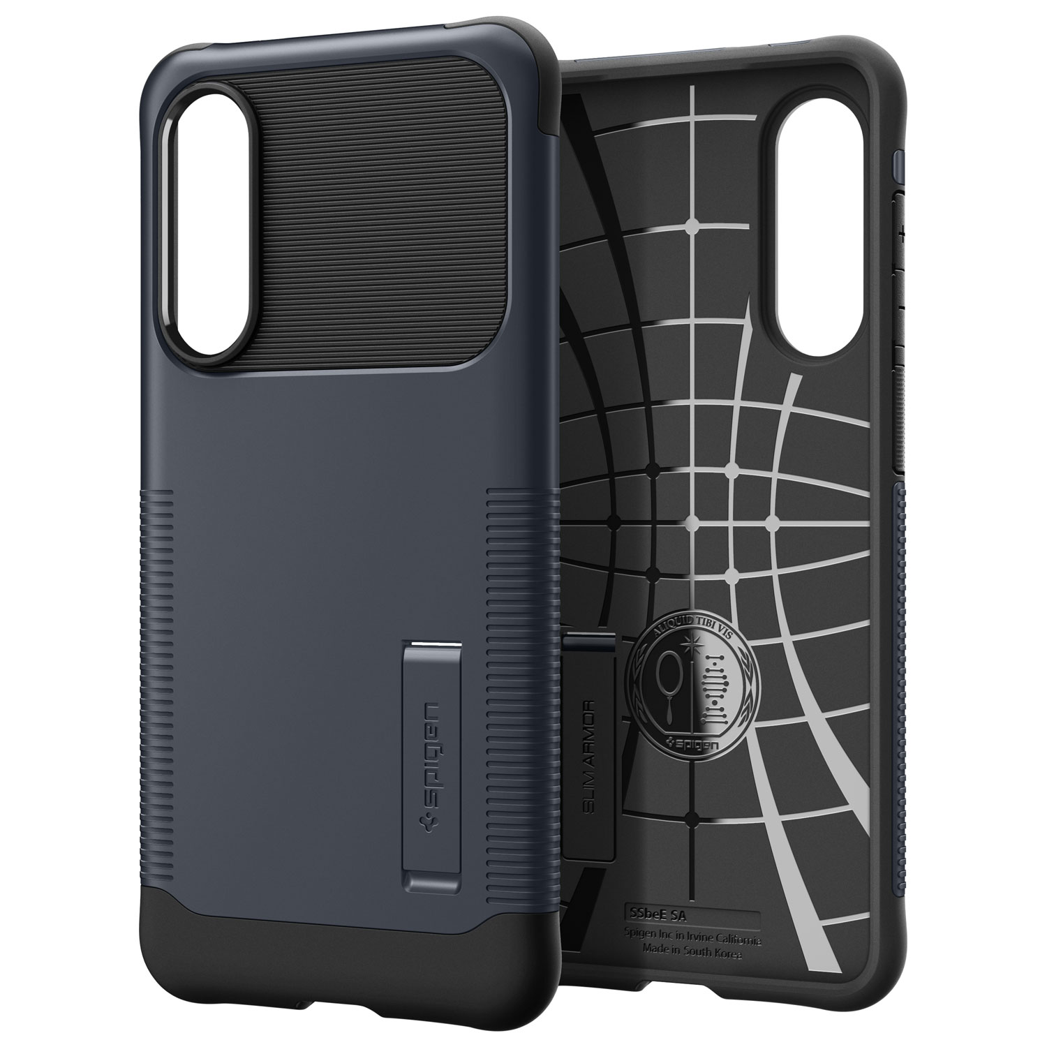 Spigen Slim Armor Fitted Hard Shell Case for Galaxy S25 Edge - Metal Slate