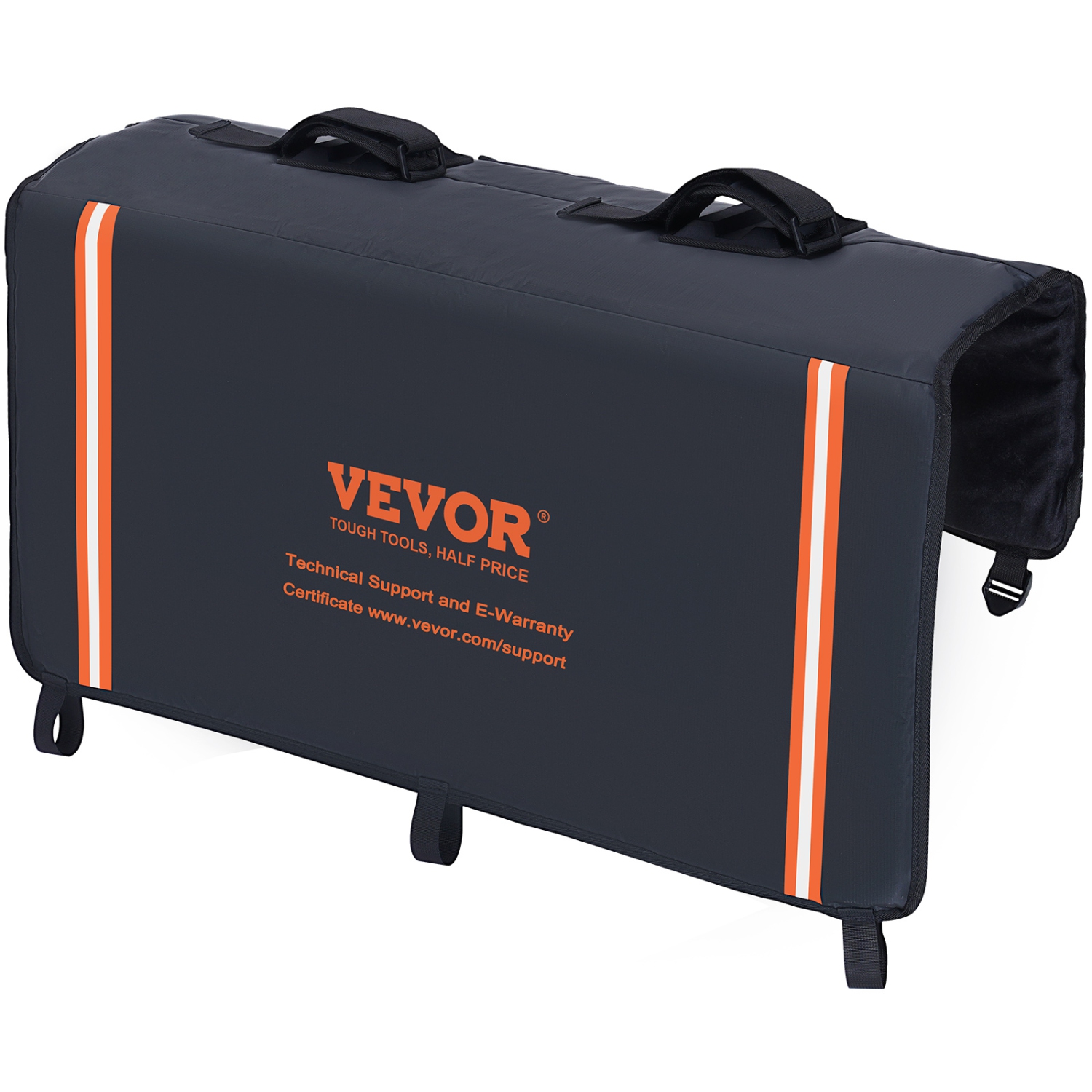 VEVOR 33" Tailgate Bike Pad, Truck Tailgate Pad Carry 2 Bikes, Tailgate Protection Pad with Reflective Strips and Tool Pocket, Universal Tailgate Pad