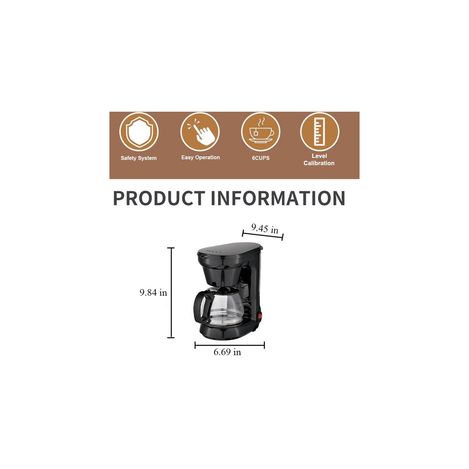 Mini Coffee Machine,Automatic Drip Coffee Pot,Fast Extraction Espresso Coffee Maker,Portable Travel Coffee Machine