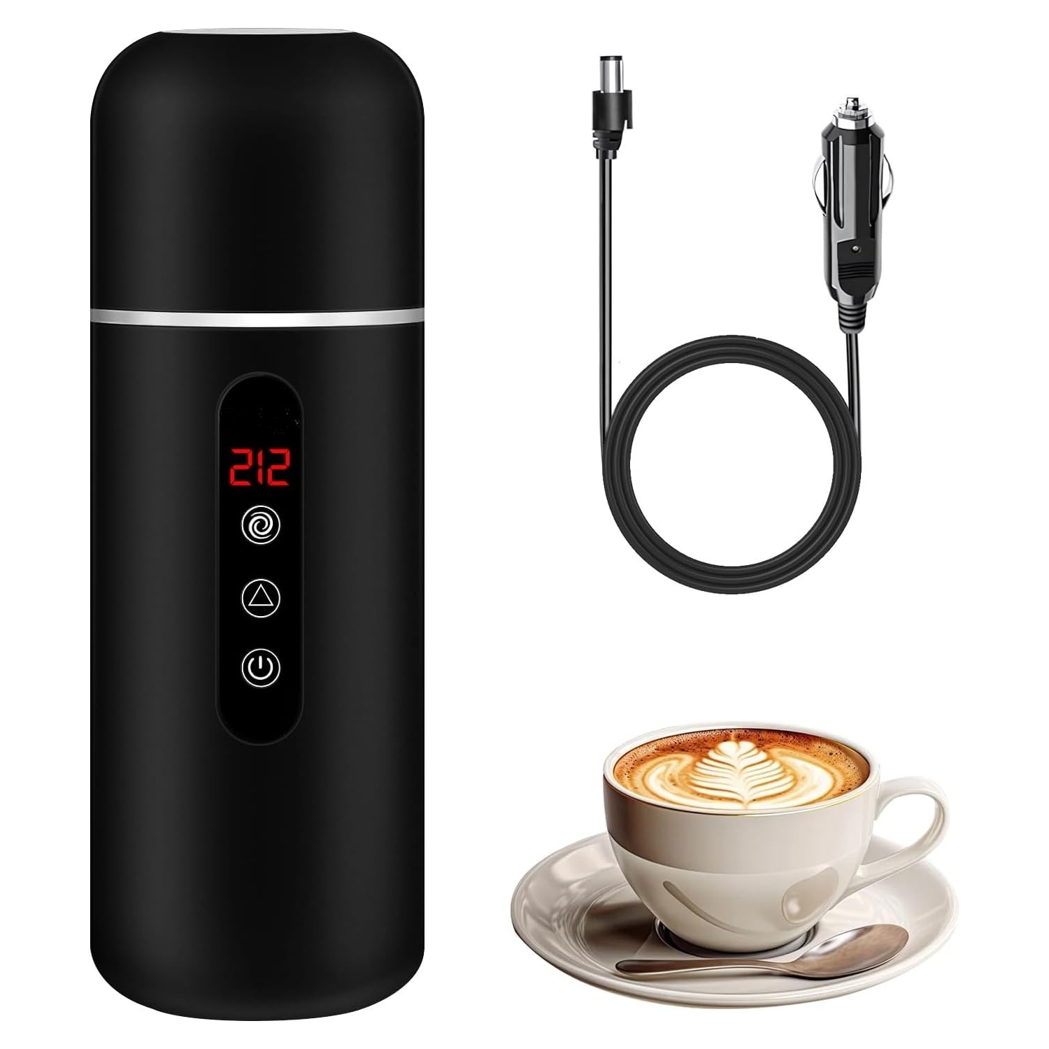 Bouilloire électrique de voyage, Bouilloire de chauffe-café pour l'auto 12&nbsp;V/24&nbsp;V, Chaudière à eau chaude portative, Petit chauffe-eau