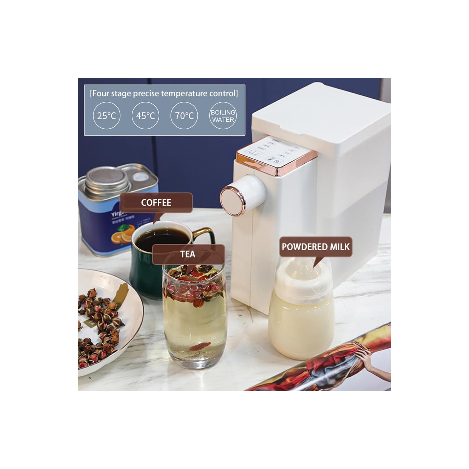 Distributeur d'eau chaude instantanée,Distributeur d'eau potable de bureau,Machine à eau chaude rapide,Bouilloire d'eau chaude pour les voyages au