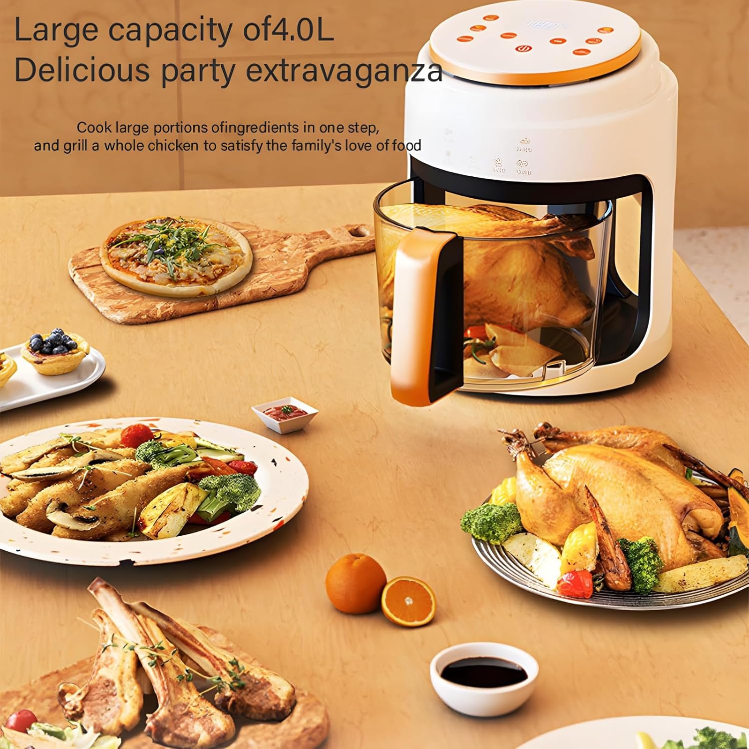 4L Air Fryer Automatic Multi-function French Fries Machine Electric Fryer