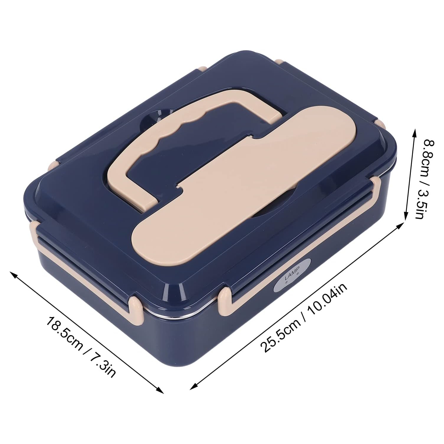 Electric Lunch Box,Stainless Steel Food Warmer Lunch Box, Portable Food Container for Car Truck Work Food Heating