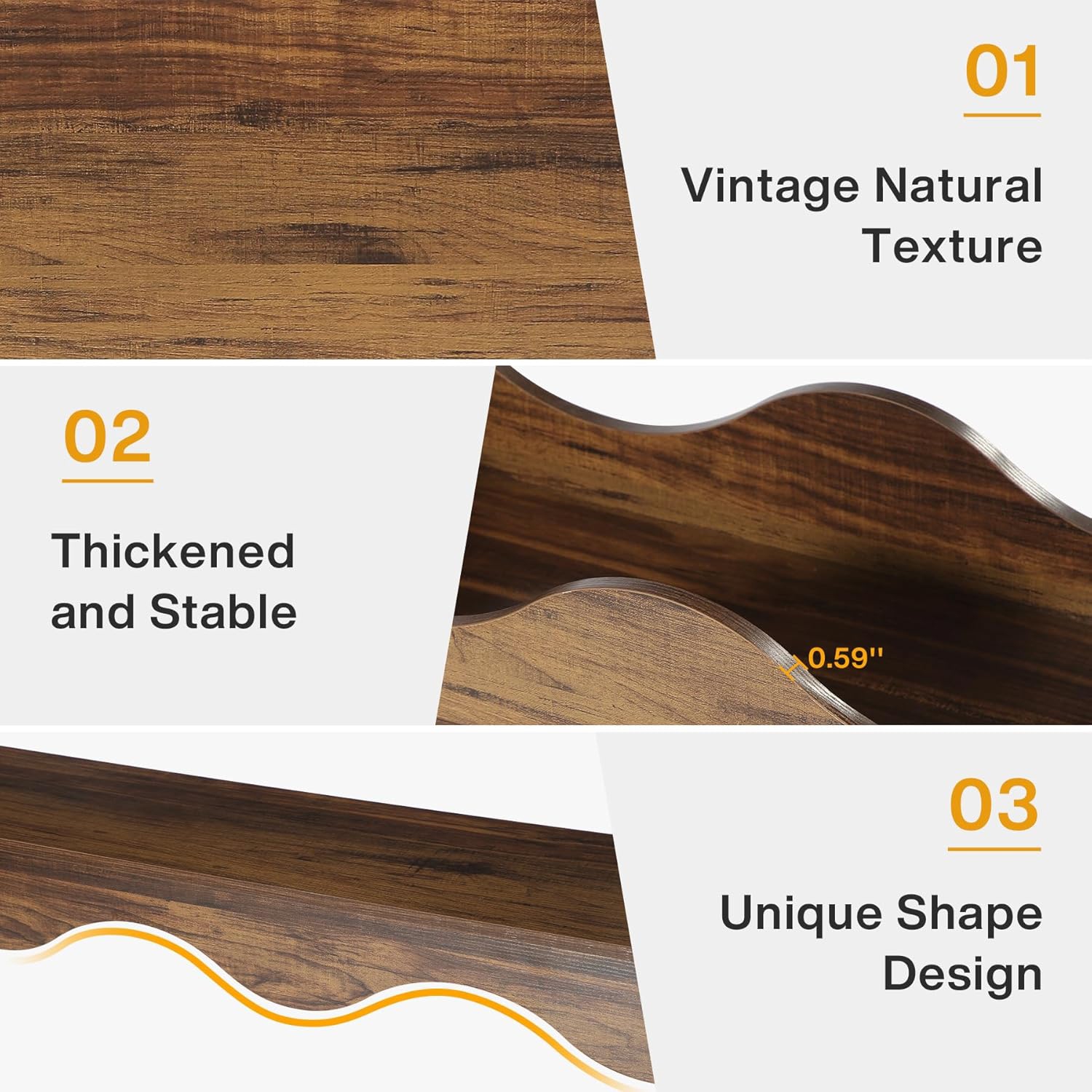 Tribesigns 63 Inches Farmhouse Console Table with Storage,Sofa Console Table