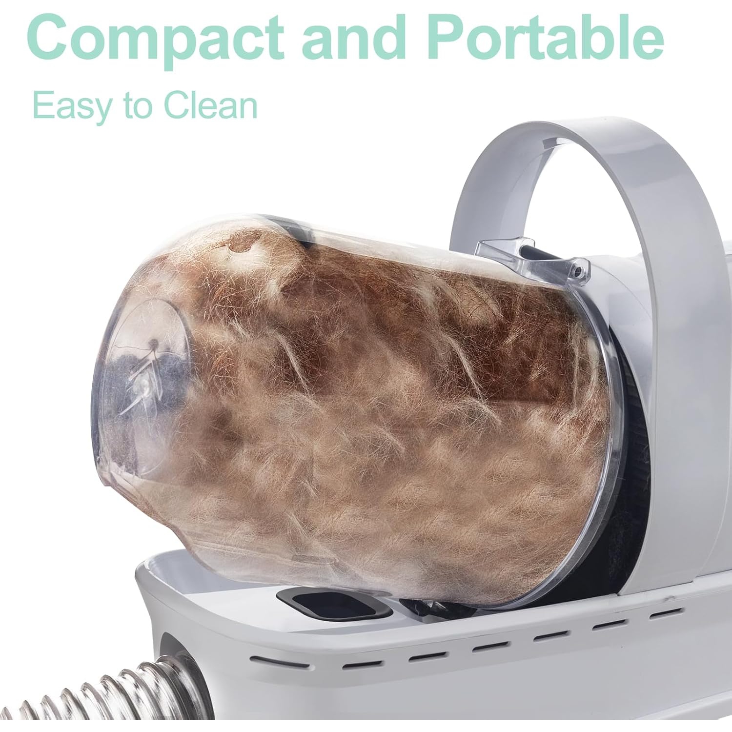 Pet Grooming Vacuum Kit for Dogs Cats, 7 in 1 Grooming Tools with Professional Clippers for All Furry Pets