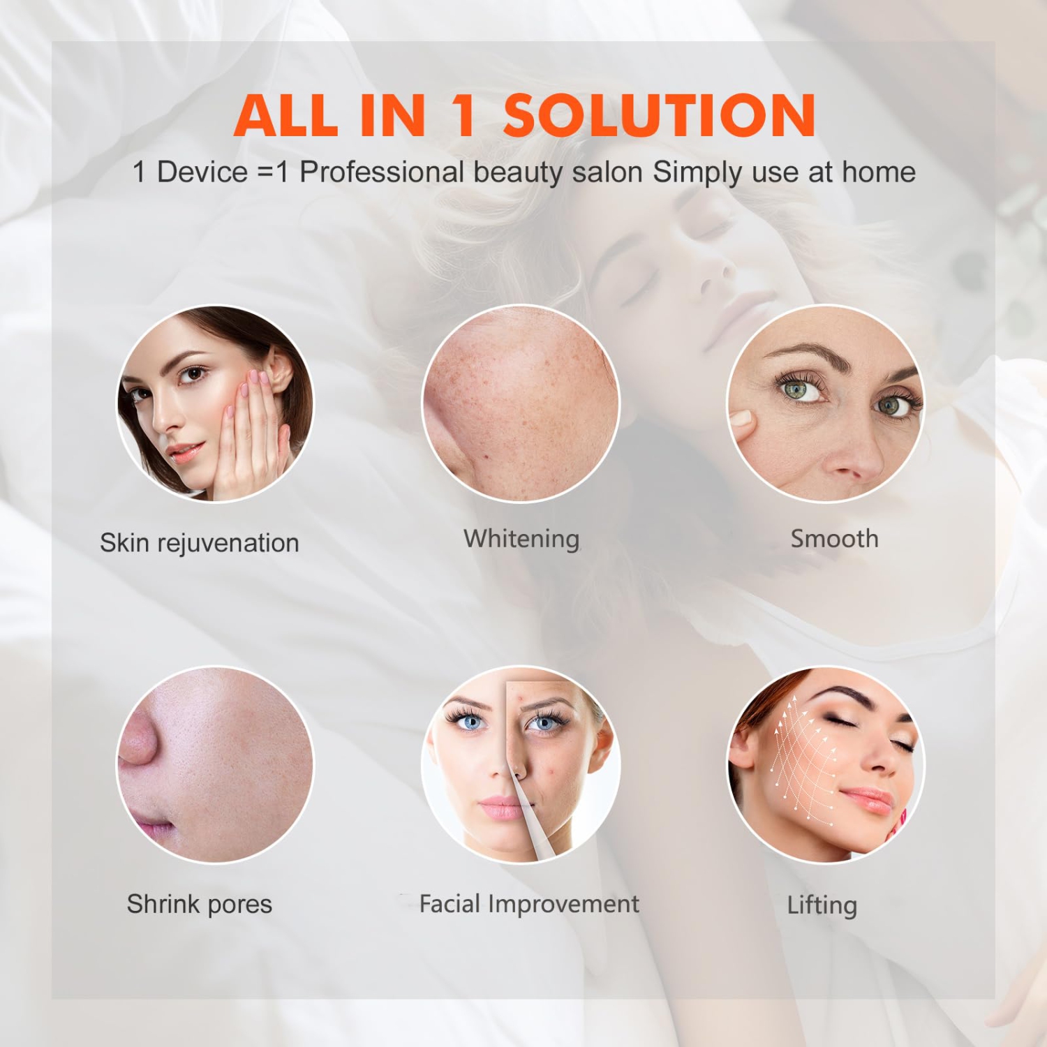 Red Light Therapy for Face Body with Spray 7 Color Led Face Mask for Beauty Salon Home Spa Body