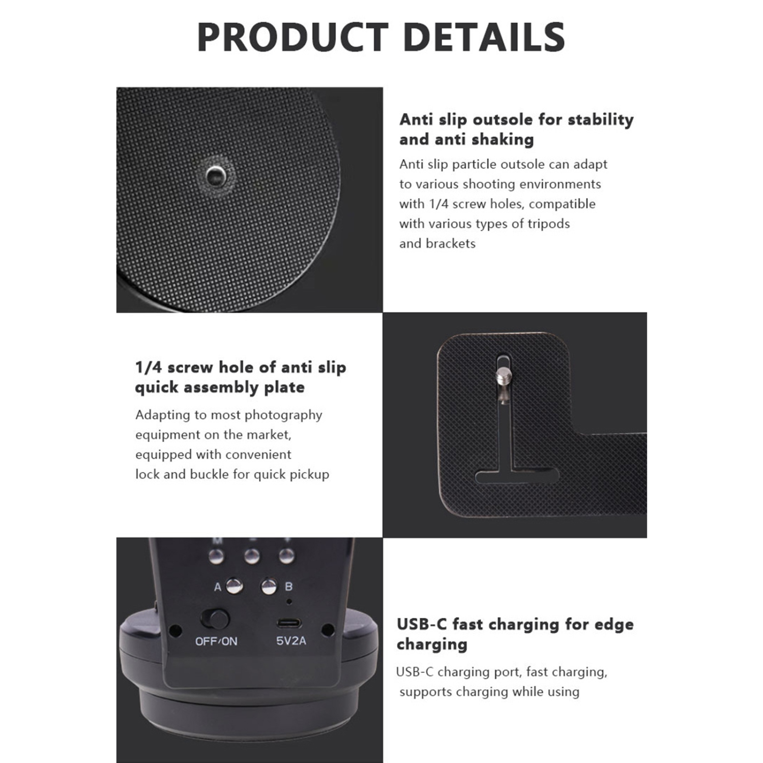 YT-800 Camera Electric Cloud Platform 360 Stabilisateur d'imagerie thermique par rotation