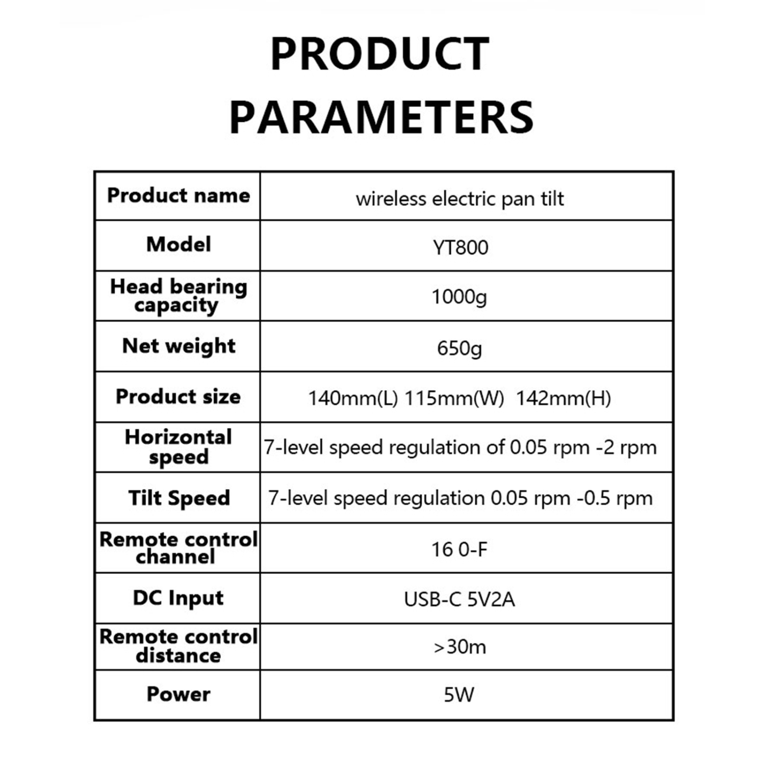 YT-800 Camera Electric Cloud Platform 360 Stabilisateur d'imagerie thermique par rotation