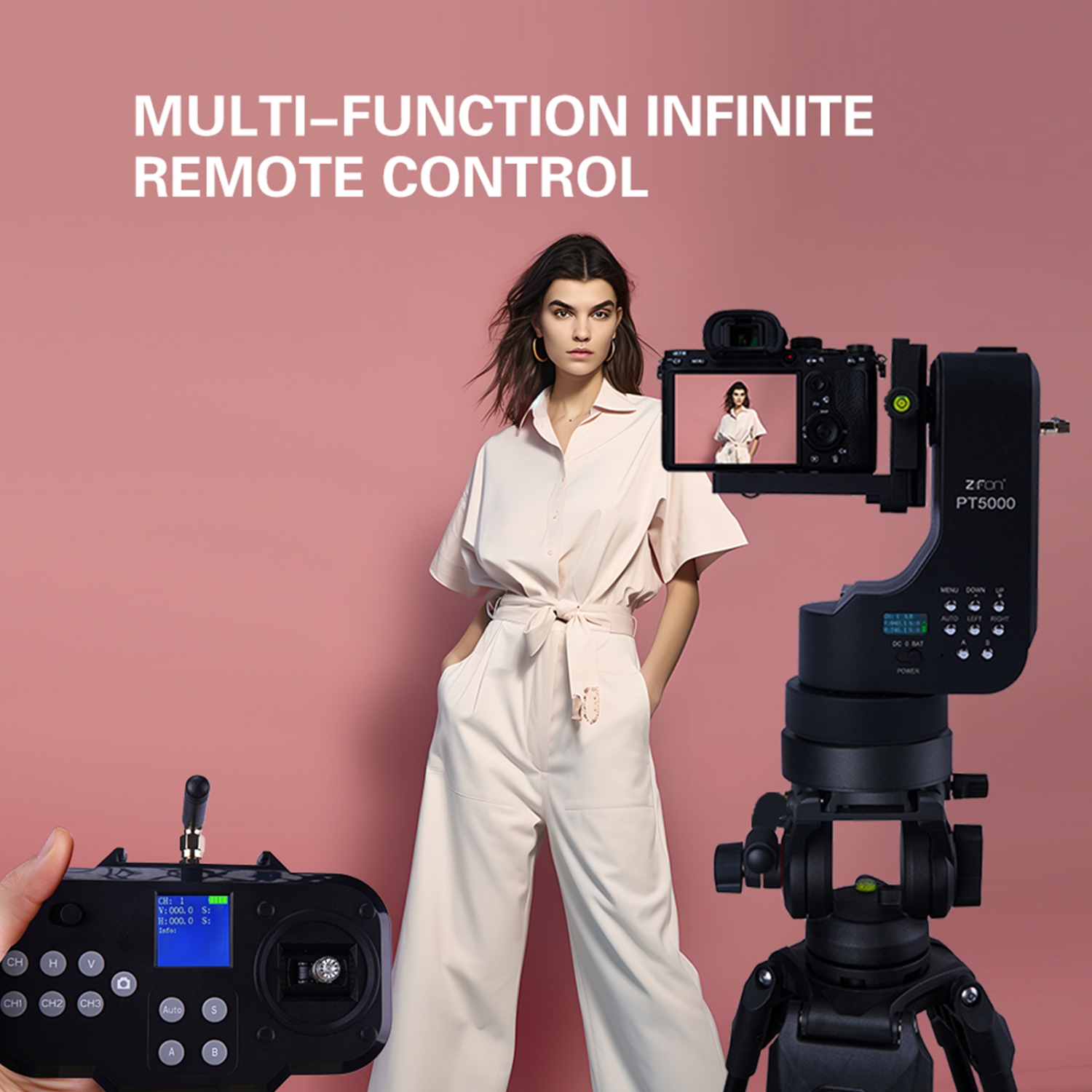 PT-5000 Camera Remote Control Electric Cloud Platform Micro Slr Mobile Phone