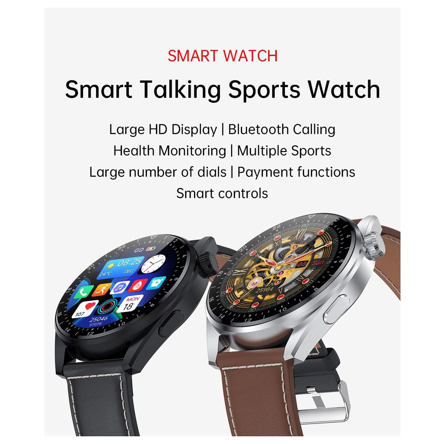 Smart Watch Fitness Tracker with Heart Rate Blood Pressure Sleep Monitor Pedometer Bluetooth Call IP68 Waterproof Activity Tracker